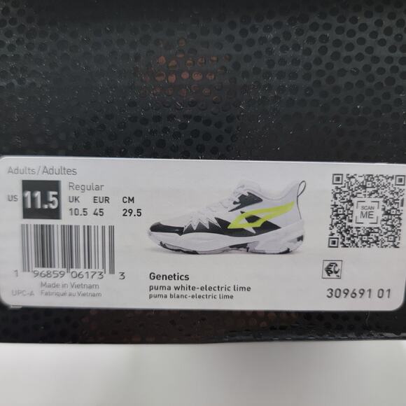 Puma Genetics White Electric Lime - Men\'s Size 11.5 NIB main image 7